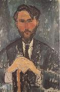 Amedeo Modigliani Leopold Zborowski a la canne (mk38) oil painting on canvas